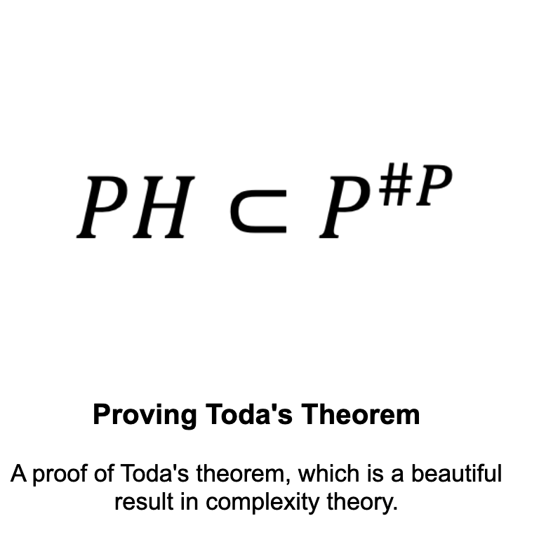 Toda's theorem